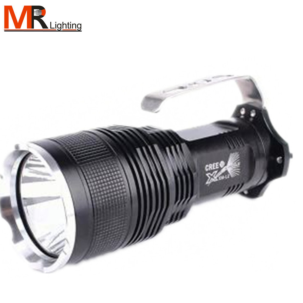 Battery Powered Hand Held Tactical Aluminum LED Rechargeable Searchlight