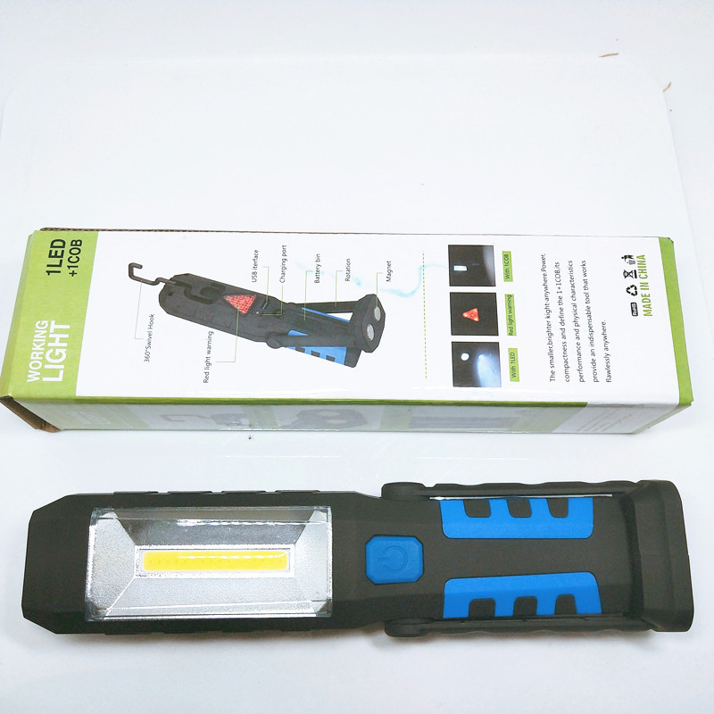 Magnetic Emergency Foldable Inspection Light 3W ABS Plastic COB LED Portable Folding Work Lamp