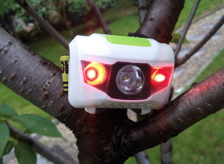 150 Lumens 3Modes Head Lamp Flashlight White + Red Light 3W Led Rechargeable Tactical HeadLamp Waterproof