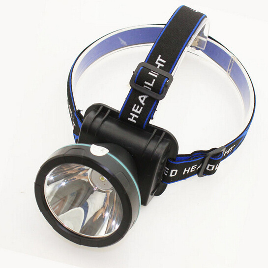 Powerful Led Mining Light headlamp Miner's rechargeable Battery head lamp light torch 3 color white blue yellow light fishing