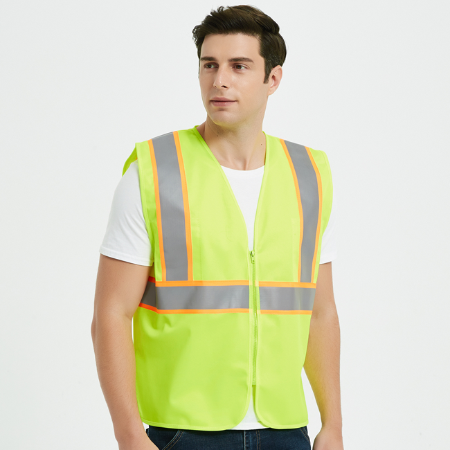 Mingrui Roadyellow  orange Pink purple SafetySafety Vests Customised black blue Reflective Safety Vest