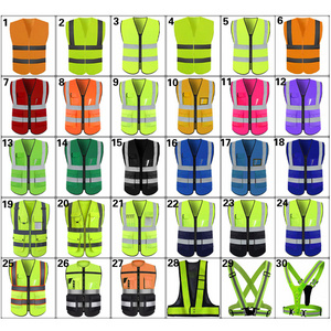 Mingrui multi-colored Outdoor reflective vest OEM Roadway High Visibility vest overall high quality construction vest with logo