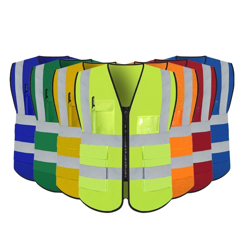 MINGRUI neon yellow kids safety vest high visibility reflect