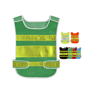 Manufacture saftey reflector 100% polyester mesh fabric Reflective Vest with pockets and zipper for construction