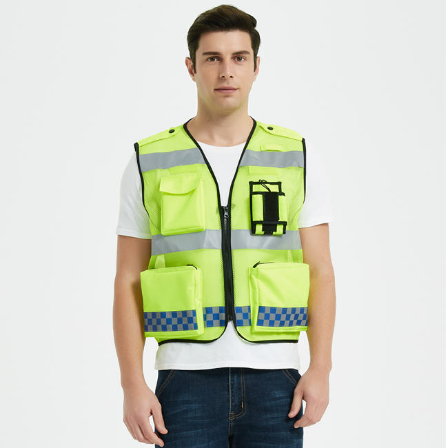 MINGRUI Reflective safety reflective vest traffic security construction high visibility reflective safety vest 100% polyester