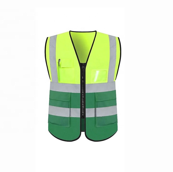 MINGRUI neon yellow kids safety vest high visibility reflect