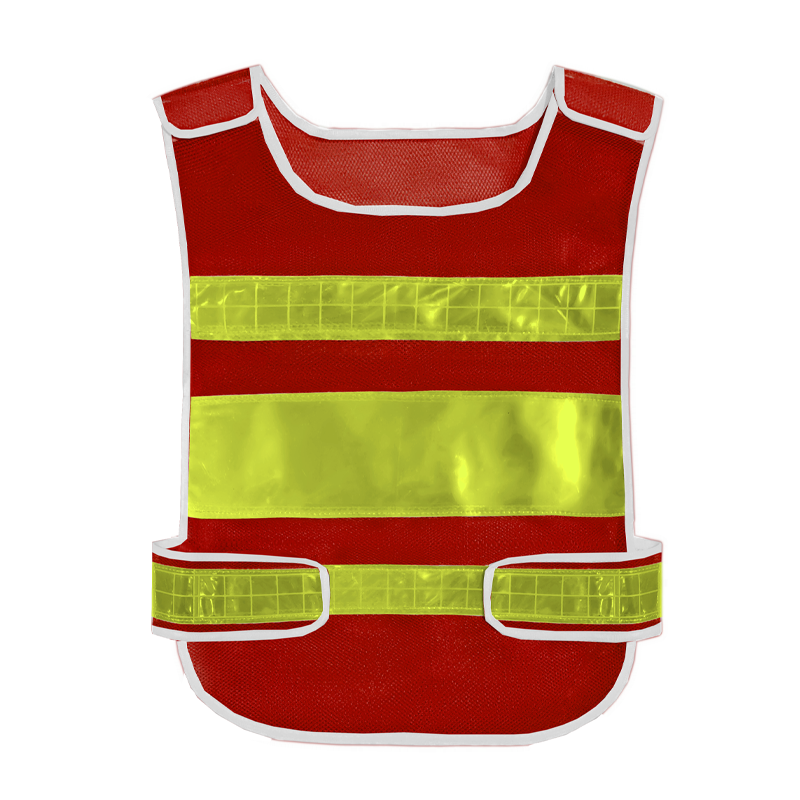 Manufacture saftey reflector 100% polyester mesh fabric Reflective Vest with pockets and zipper for construction