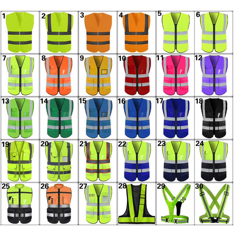 Mingrui The Fine Quality Visibility Work Reflective Clothing Construction Security Safety Vest