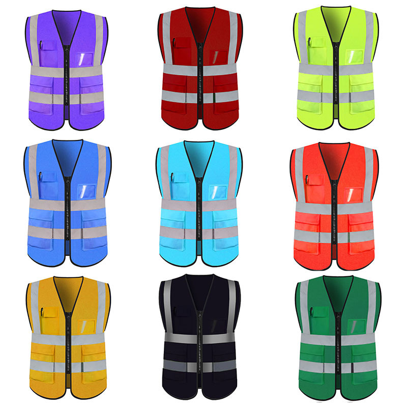 Mingrui Factory direct sales Premium Reflective Safety Vest for Nighttime Guardian: Reflective Safety Vest for Roadside Workers