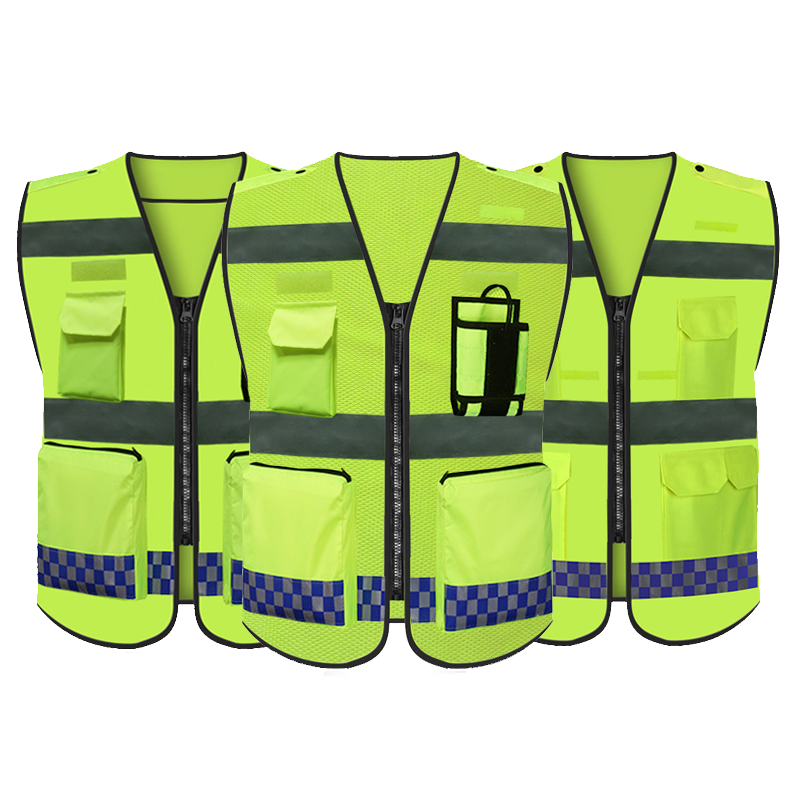 MINGRUI Reflective safety reflective vest traffic security construction high visibility reflective safety vest 100% polyester