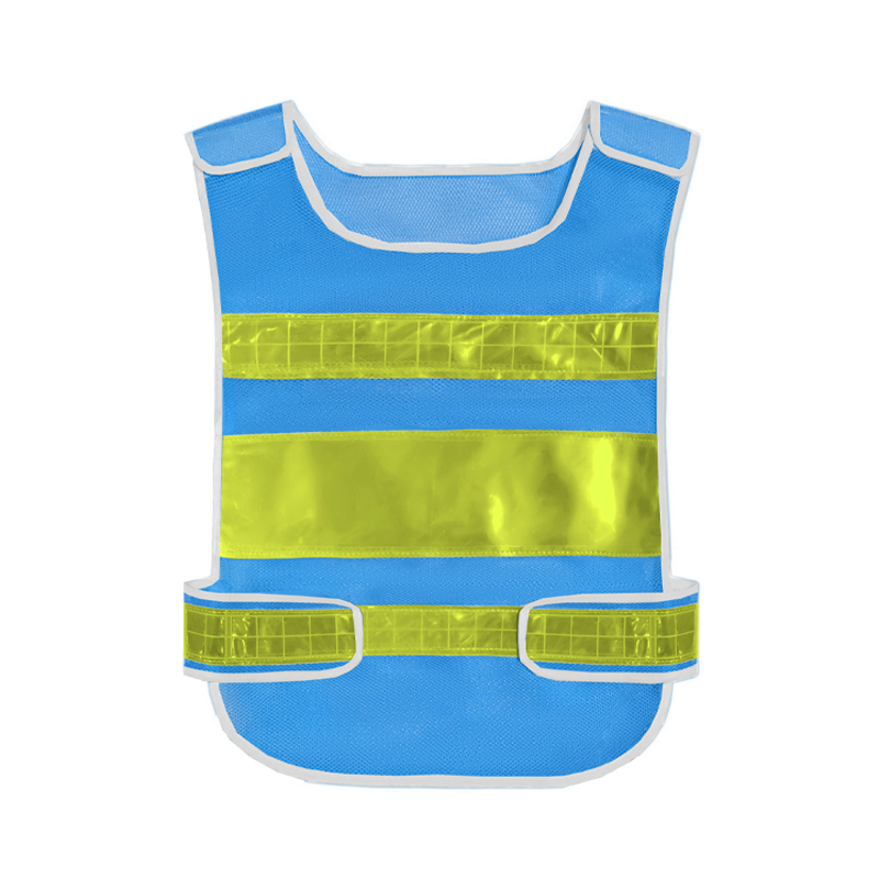 Manufacture saftey reflector 100% polyester mesh fabric Reflective Vest with pockets and zipper for construction