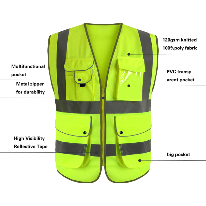 Night Running Reflective Safety Strips Vest  Rain jacket anti static clothes High Quality Reflector Jacket