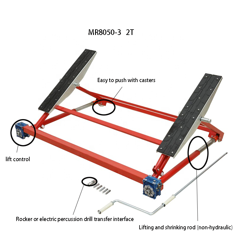 MR8050 mini lift hydraulic car lift 1500kg capacity with ce