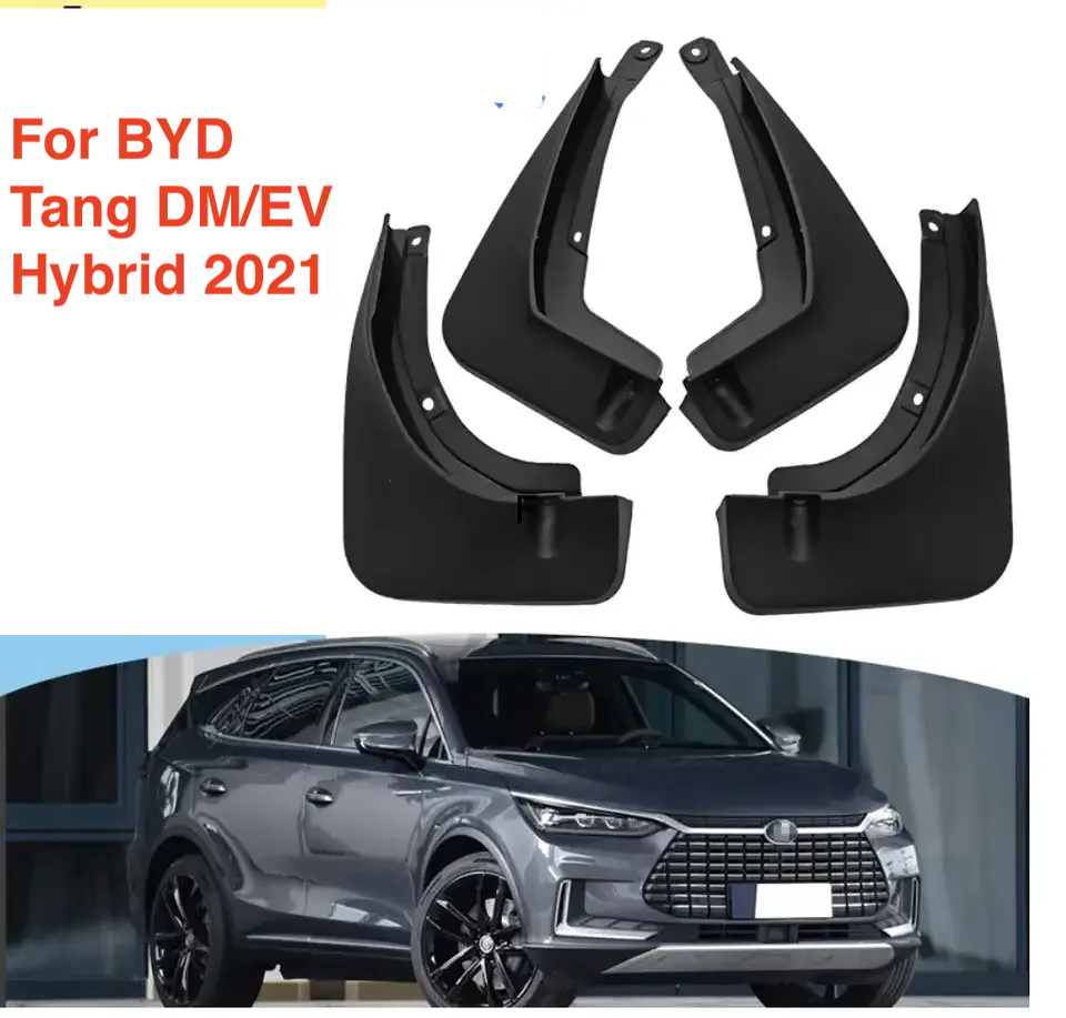 HGD For BYT Tang EV/DM Hybrid 2021 Mud Guard High Quality Hot Selling And Durable Rubber Splash Guard Car Fender Spray Mud Flaps