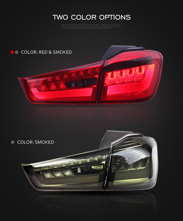 MRD For Mitsubishi ASX Lander Sports 2012-up Rear LED Auto Lighting System Tail Light