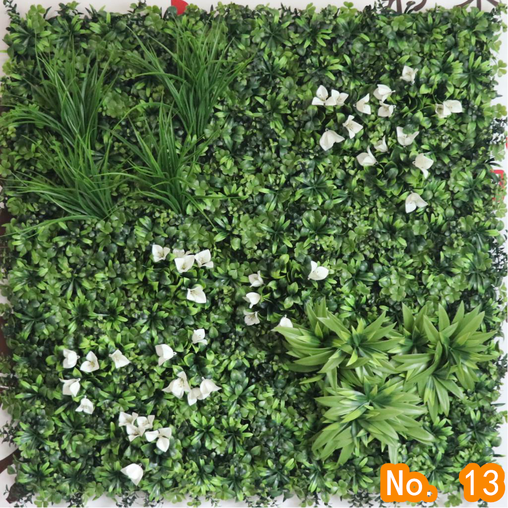 Artificial Plant Wall Grass Greenery Wall Panel Artificial Hedge Roll Artificial Grass Wall Panel