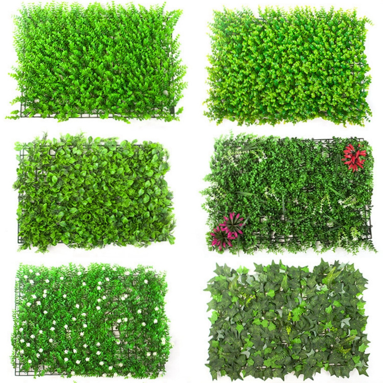 Wholesale Simulation Plant Artificial Grass Garden Home Landscape Decor Plastic Artificial Plants Outdoor Green Wall