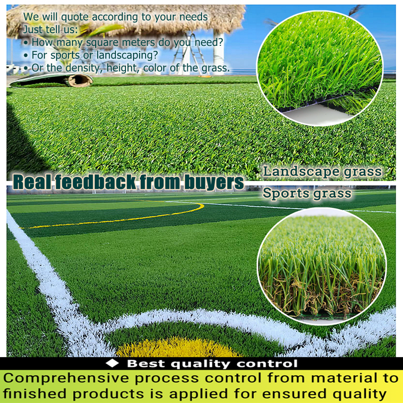 Long-Life Artificial Grass for Landscape Carpet Mat Football Artificial Grass Synthetic Grass Outdoor Artificial Turf Fake Lawn