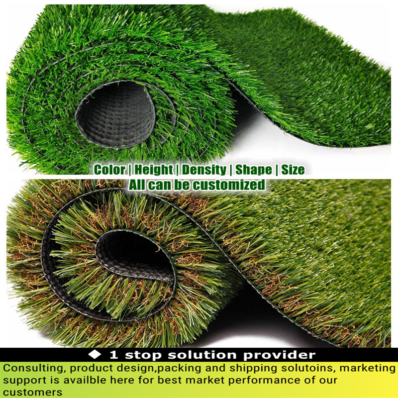 Long Useful Life Artificial Grass Turf Pasto Sintetico Outdoor Fake Grass Synthetic Green Grass Carpet Cesped Customized