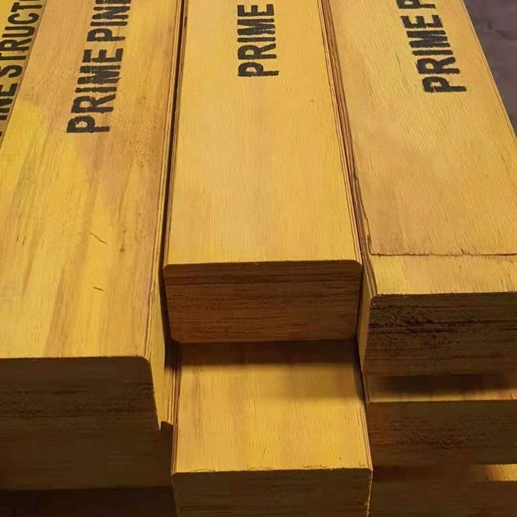 Excellent pine LVL glulam beams LVL Timber laminated veneer lumber not solid Wood Construction used