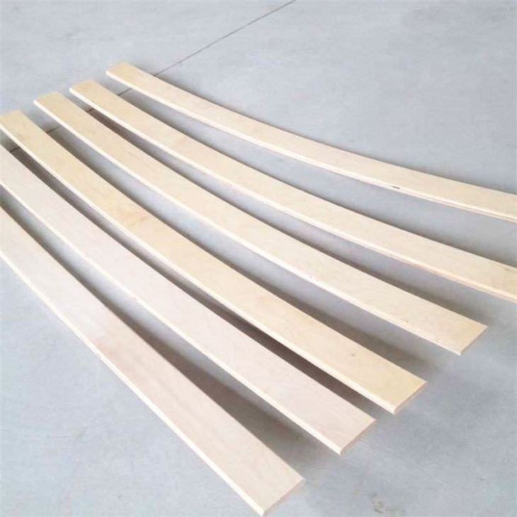 china manufacturer wood curved poplar lvl laminated wooden bed slats full size wood bed slat Indoor Usage LVL plywood bed slat