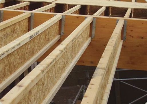 LVIL F17 LVL + OSB 3 I joists beam for building house 300*45mm I joist beam