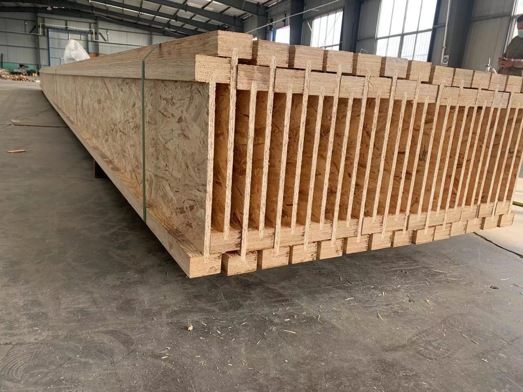 Factory Price Composite wood  Truss Wood I Joist Framing Lumber Beams for Roof and  Ceiling