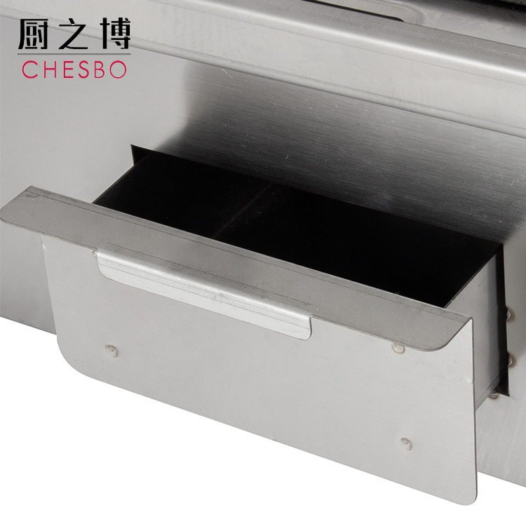 Hot sale hotel restaurant stainless steel Electric griddle/ commercial table top flat plate griddle grill