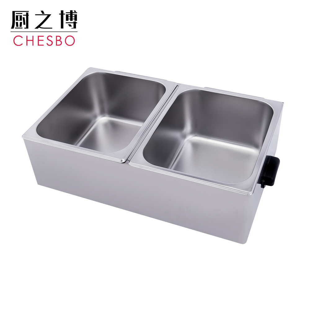 Stainless Steel Table Counter Top Electric Double Fish Chips Chicken Deep Fryer with factory price