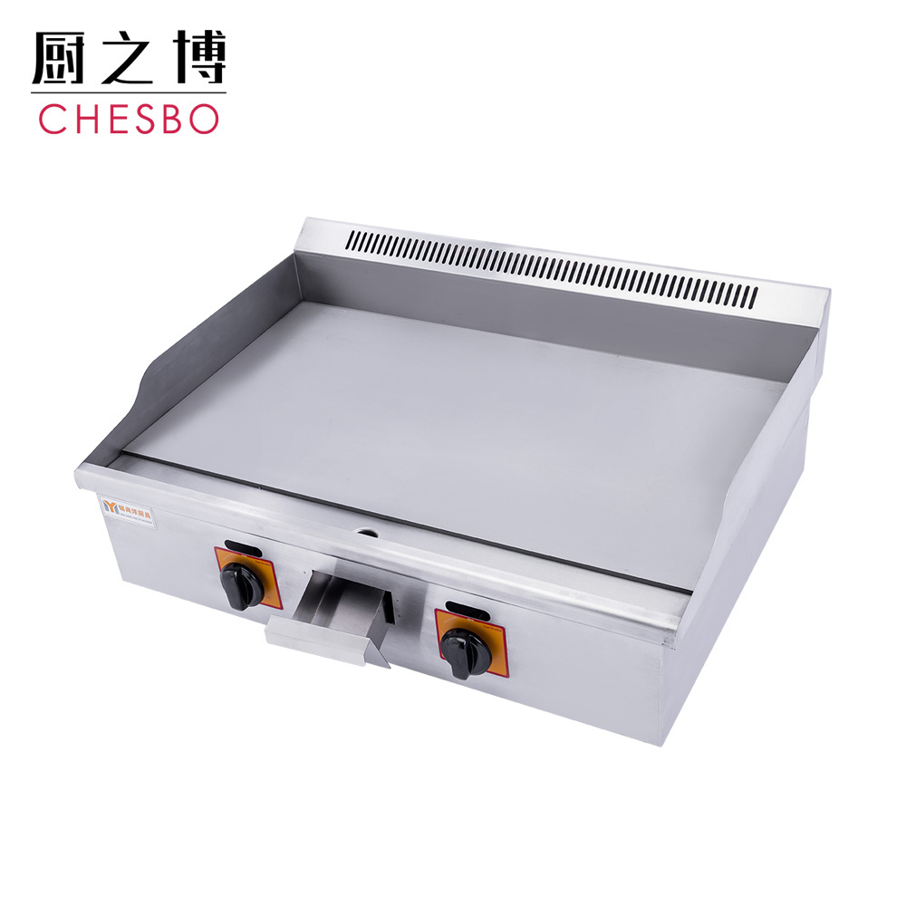 2020 new Catering Equipment Countertop Pancake Stainless Steel Flat Plate Commercial Gas Griddle