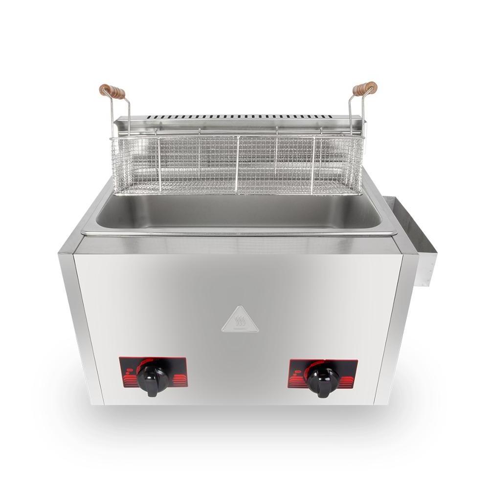 Commercial Chicken Pressure Gas Deep Fryer Oil Fat Fryer 22 L Tank