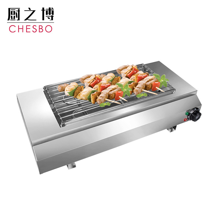 BBQ electric oven commercial smokeless skewer machine electromechanical hot barbecue stove electric grill