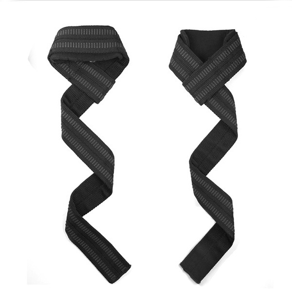 Non Slip Silicon Rubber Hand Bar Wrist Support Wraps Neoprene Padded Gym Exercise Lifting Wrist Straps