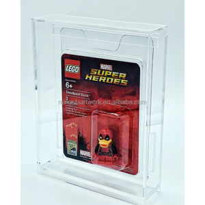 MS New Design Action Figure Acrylic Display Case for LEGO SDCC San Diego Comic Con Minifigures Comic Collection Display Box