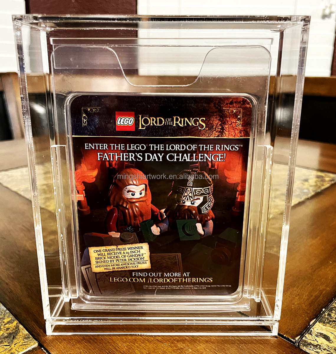 MS New Design Action Figure Acrylic Display Case for LEGO SDCC San Diego Comic Con Minifigures Comic Collection Display Box