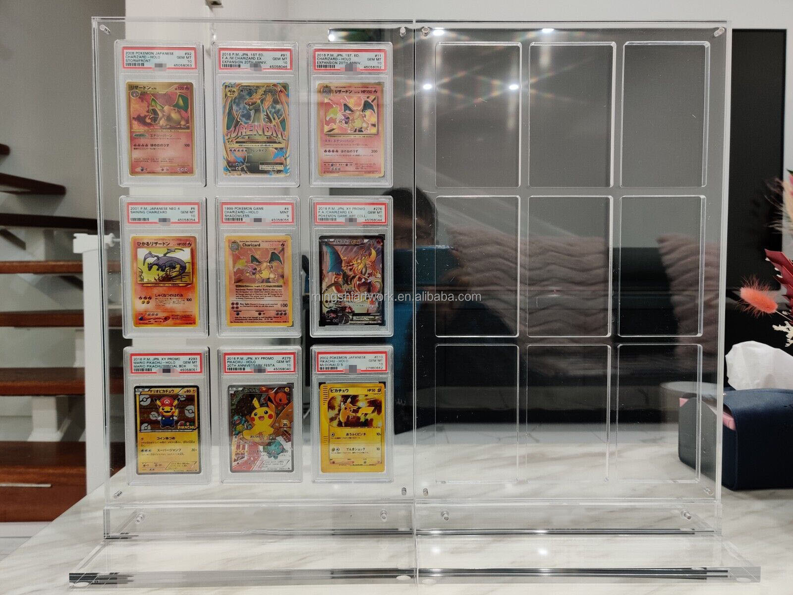 Ultra Premium Acrylic 9 PSAs Card Display Frame for pokemon