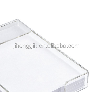 Clear A4 Transparent Acrylic Notepad Storage Holder Paper Organizer Rack