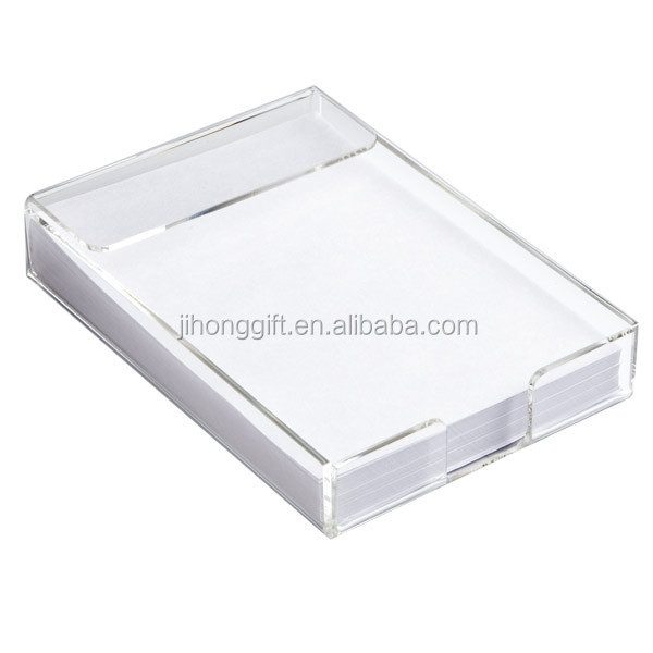 Clear A4 Transparent Acrylic Notepad Storage Holder Paper Organizer Rack