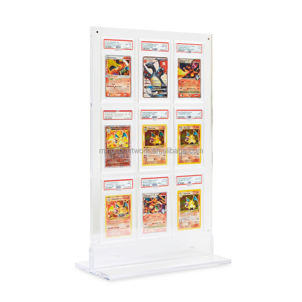 Ultra Premium Acrylic 9 PSAs Card Display Frame for pokemon