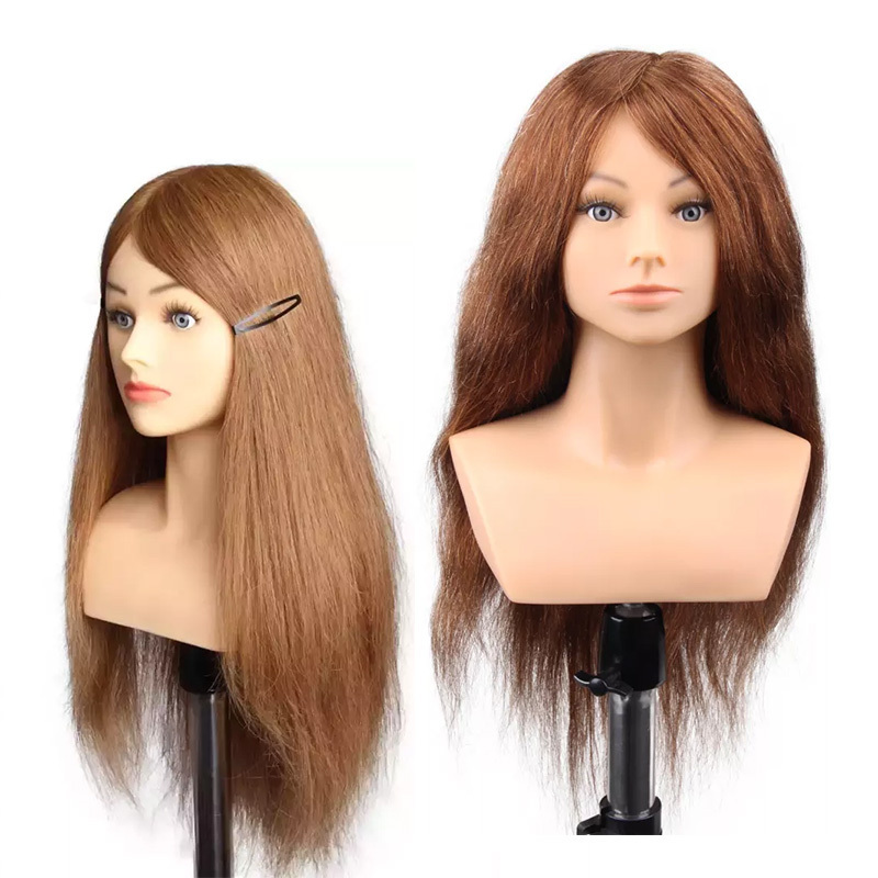 Wholesale Practice Mannequin Head Dummy Doll Head Human Hair Training Mannequin Head