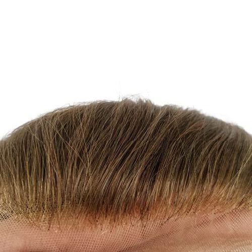 Replacement System mens lace hairpiece 100% European Real Human Hair Men  Hair System Mens Toupee Human Hair