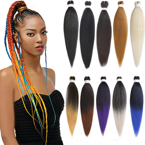 Private Label Kanekalon Fiber Pre Stretched Braiding Hair, 1x 2x 3x 4x OEM & ODM Layered End Ez Braid in Stock