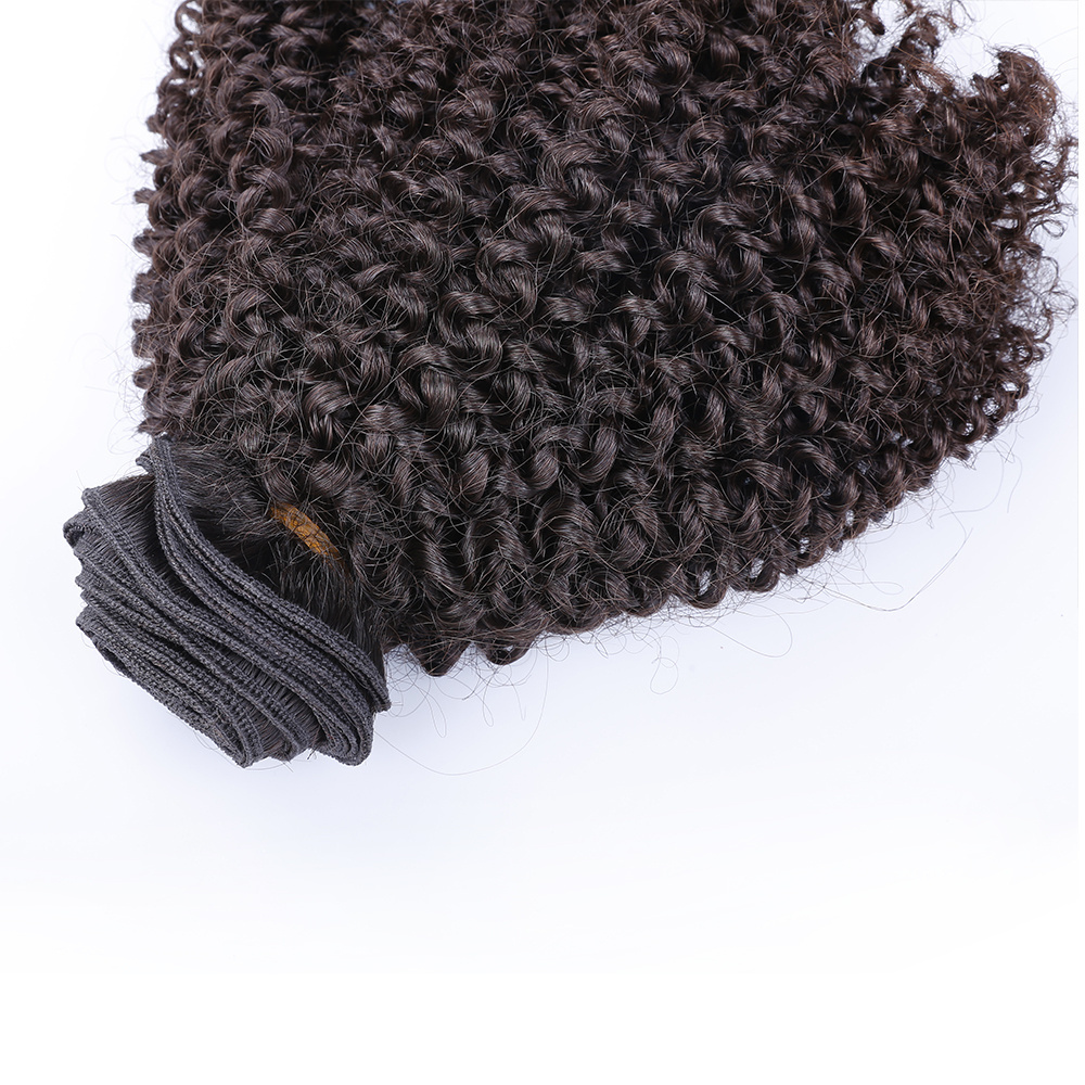 4C virgin mongolian afro kinky curly hair extension