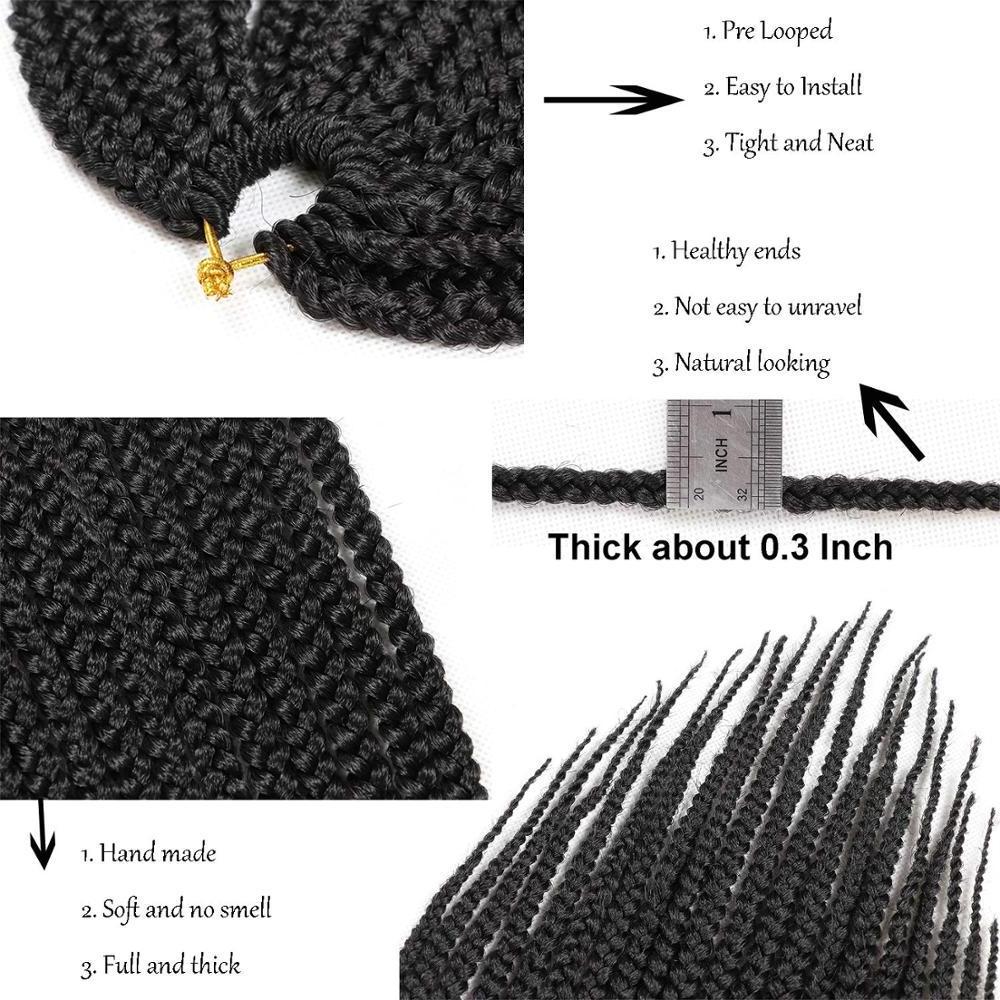 Synthetic senegalese nubian bulk extension twist crochet box braids crochet braid hair