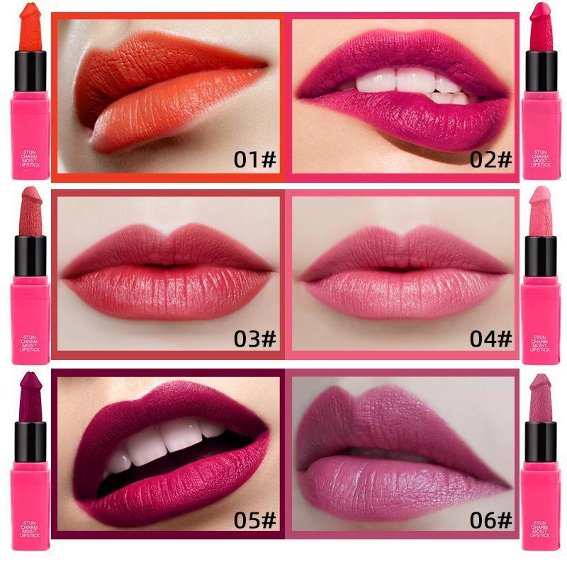 Wholesale Highpigment Colorful Cruelty Free Matte Painless Penis Funny Special Private Label Lipsticks