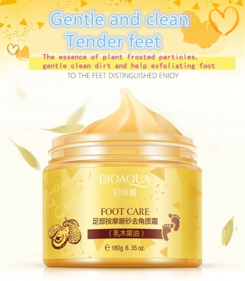 Shea Butter Exfoliating Foot Cream Moisturizing  foot Scrub Feet Pedicure Cream Tender Peeling Foot Care