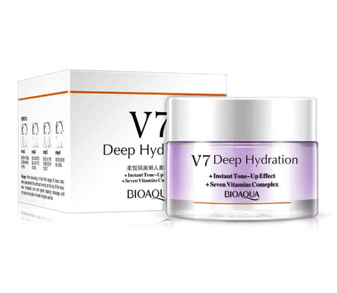 V7 Deep Hydration Cream Vitamins Whitening Cream Effective Repair Rough Skin Smooth Face Care Moisturizing Day Cream