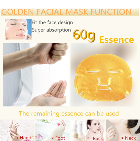 Skin Care Facial Mask Gold Collagen Black Mask Gold Crystal Collagen Powder Moisturizing Firming Oil-control Face Mask