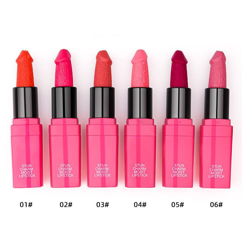 Wholesale Highpigment Colorful Cruelty Free Matte Painless Penis Funny Special Private Label Lipsticks