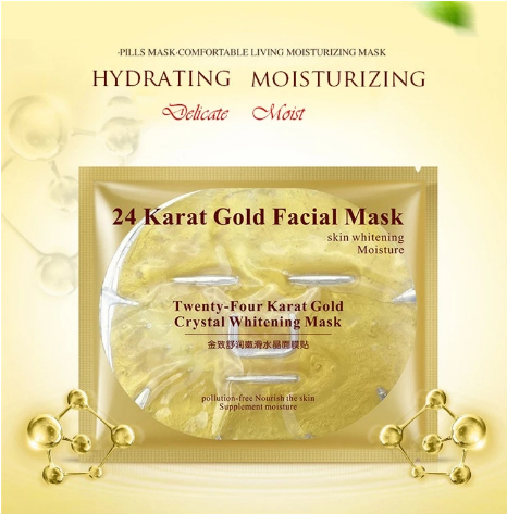 Skin Care Facial Mask Gold Collagen Black Mask Gold Crystal Collagen Powder Moisturizing Firming Oil-control Face Mask